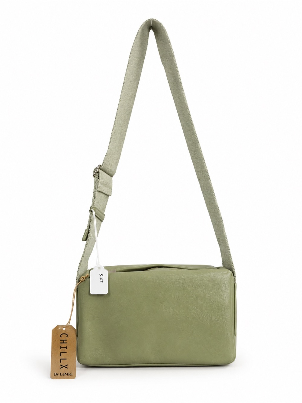 Chillx By LeMiel Olive Crossbody Bag with Adjustable Strap